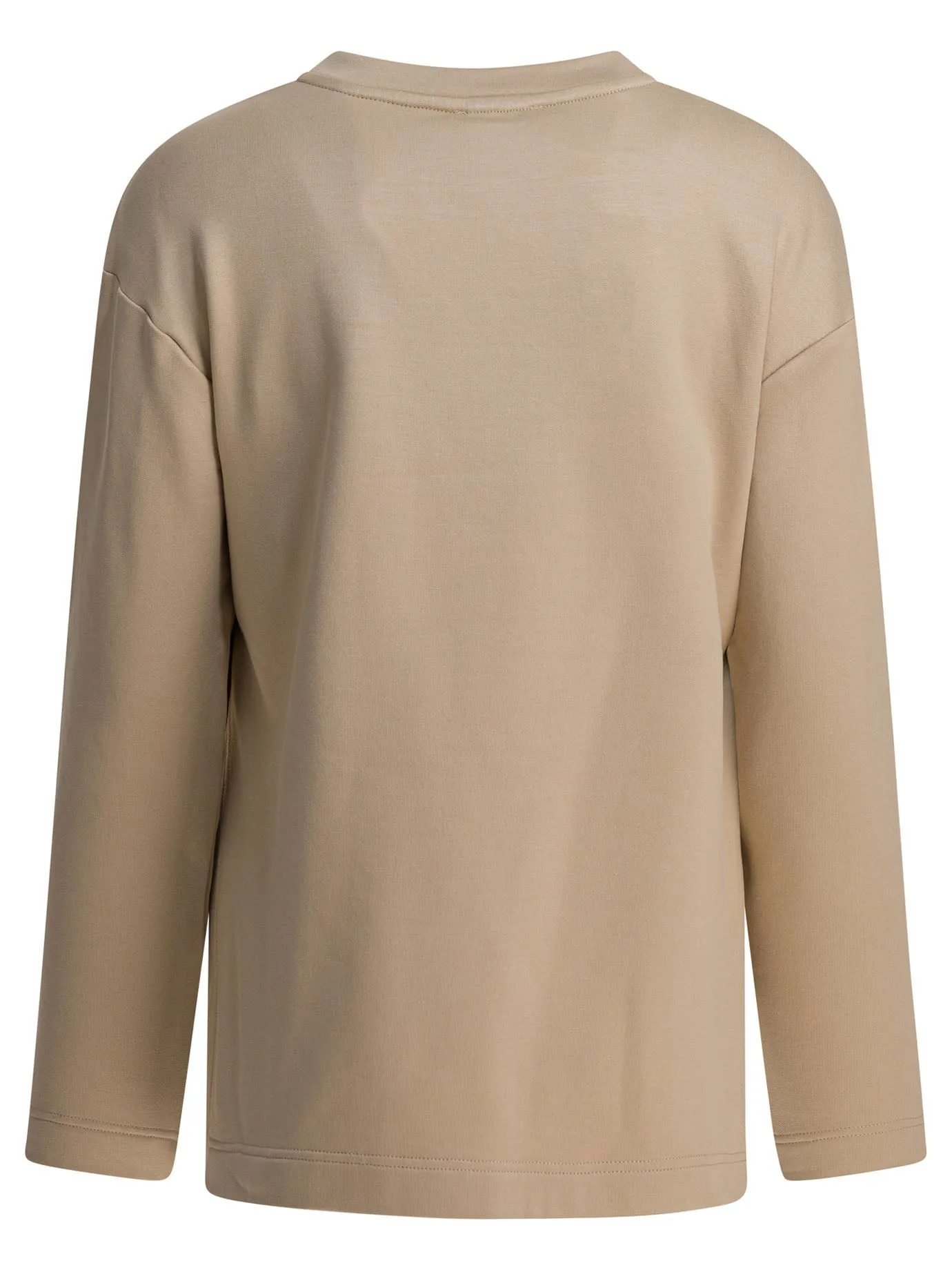 Silk And Cotton Sweatshirt Sweatshirts Brown sold by Wanan Luxury product image thumbnail 2
