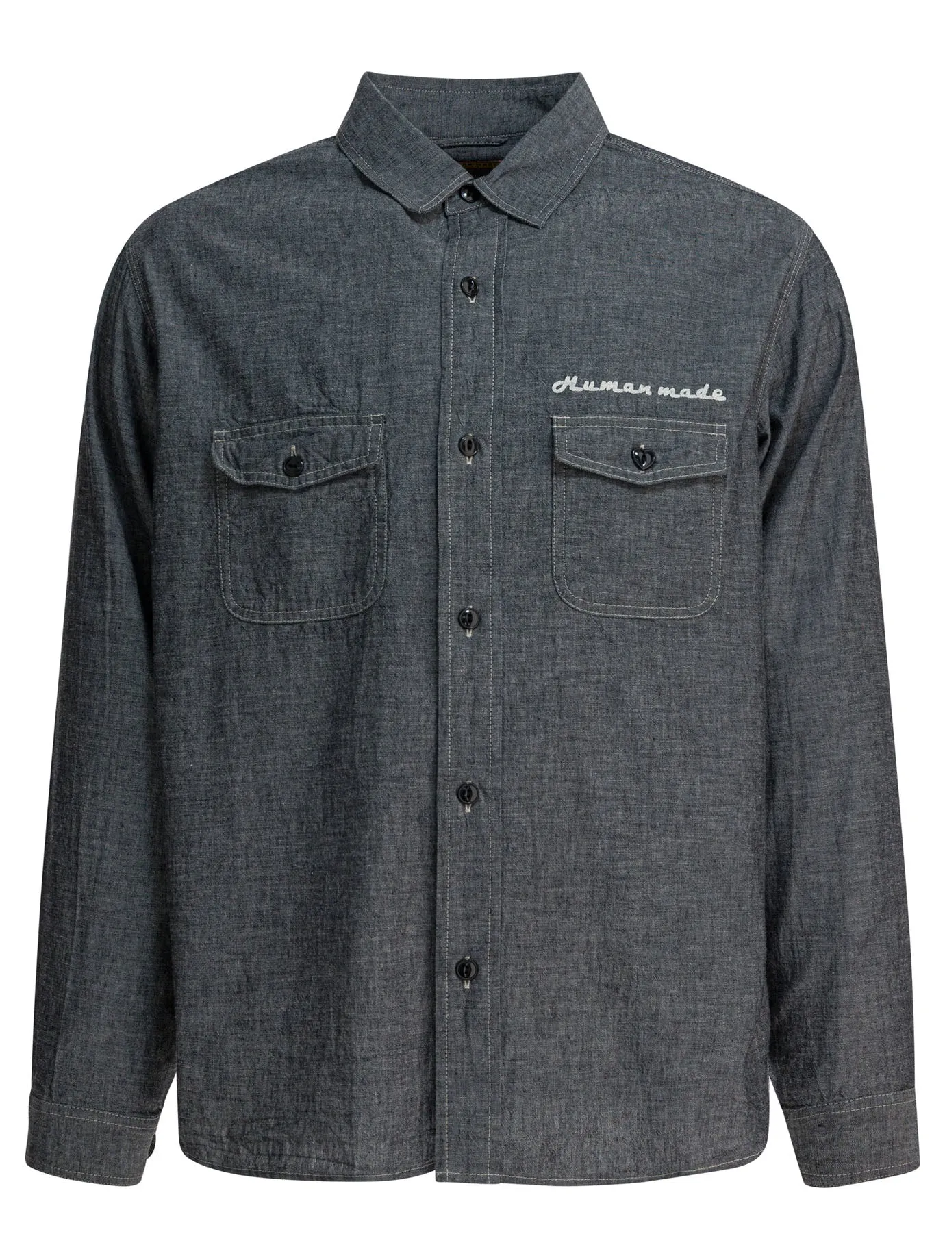 Chambray Shirt Shirts Grey sold by Wanan Luxury