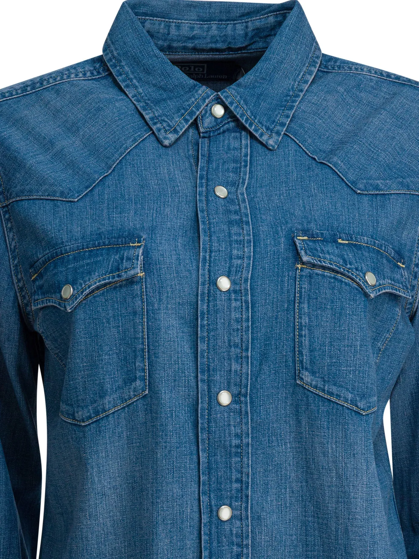 Western Denim Shirt Shirts Light Blue sold by Wanan Luxury product image thumbnail 3