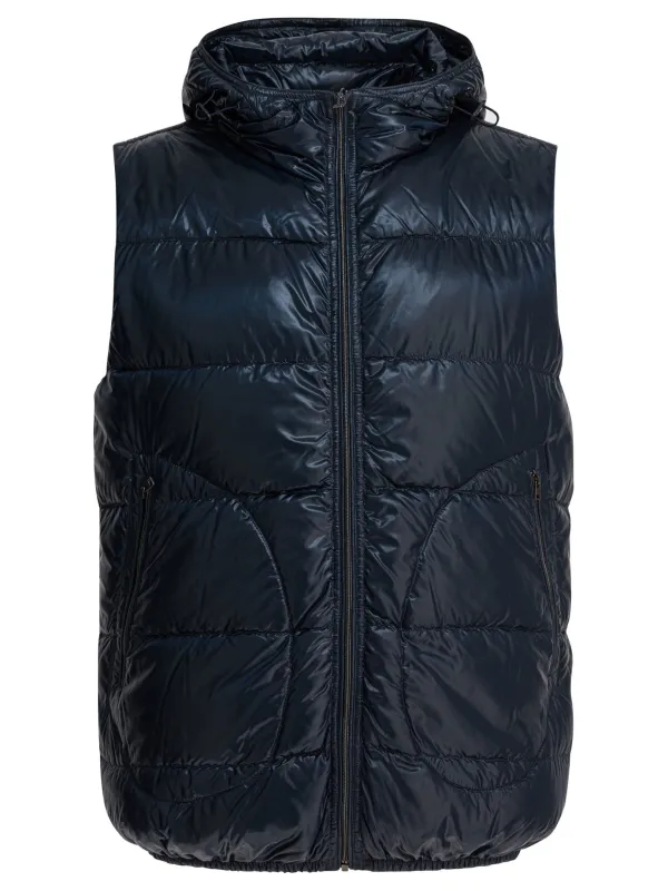 Nylon Sleeveless Jacket Jackets And Coats Blue sold by Wanan Luxury