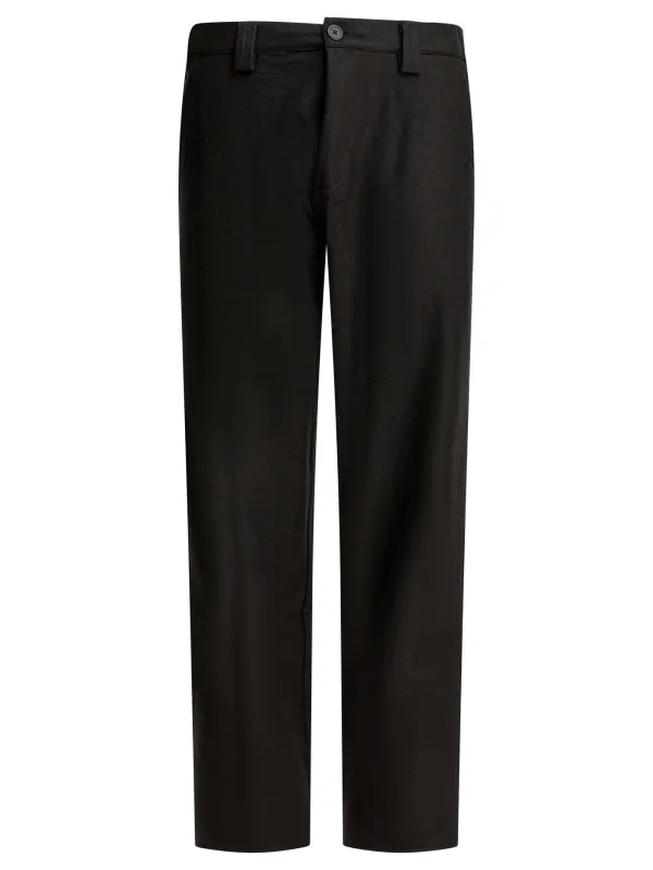 Wool Blend Pants Trousers Black sold by Wanan Luxury