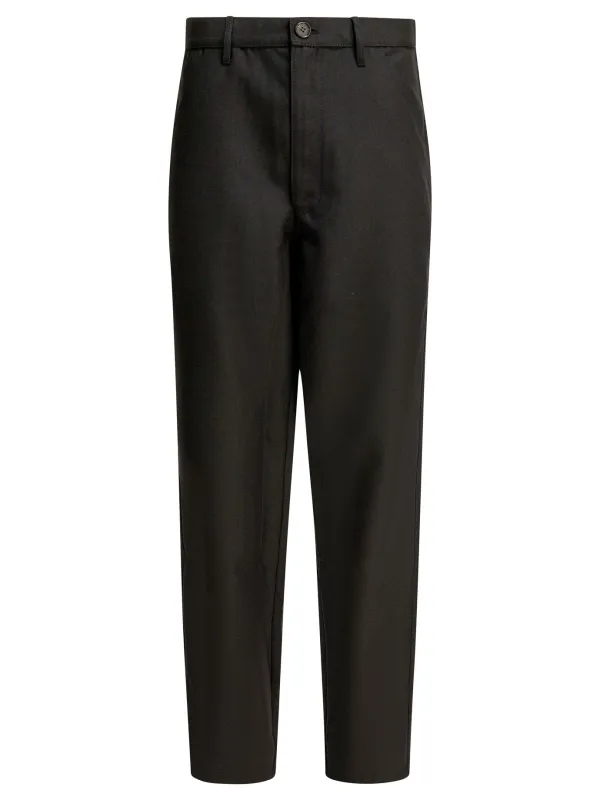 Wool Blend Pants Trousers Black sold by Wanan Luxury