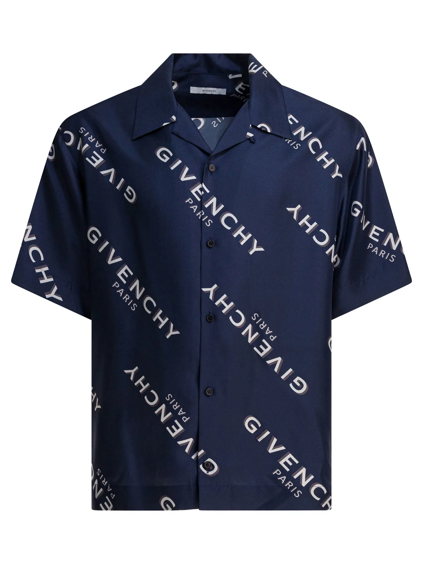 Silk Bowling Shirt Shirts Blue sold by Wanan Luxury