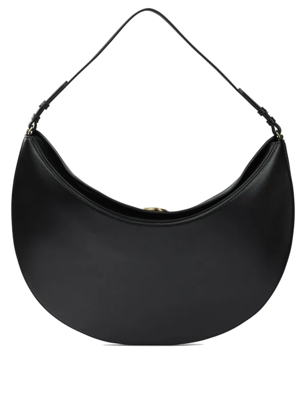 Le Ovalo Shoulder Bags Black sold by Wanan Luxury
