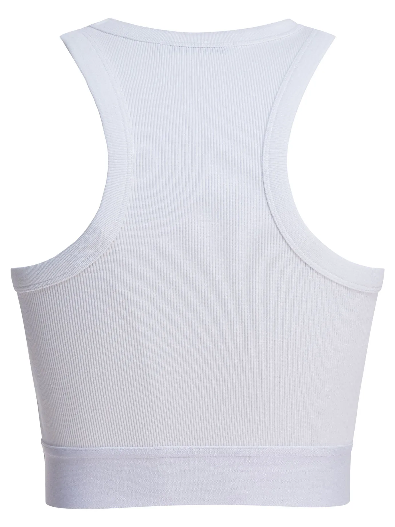 Cropped Tank Top With Logo Tops White sold by Wanan Luxury product image thumbnail 2