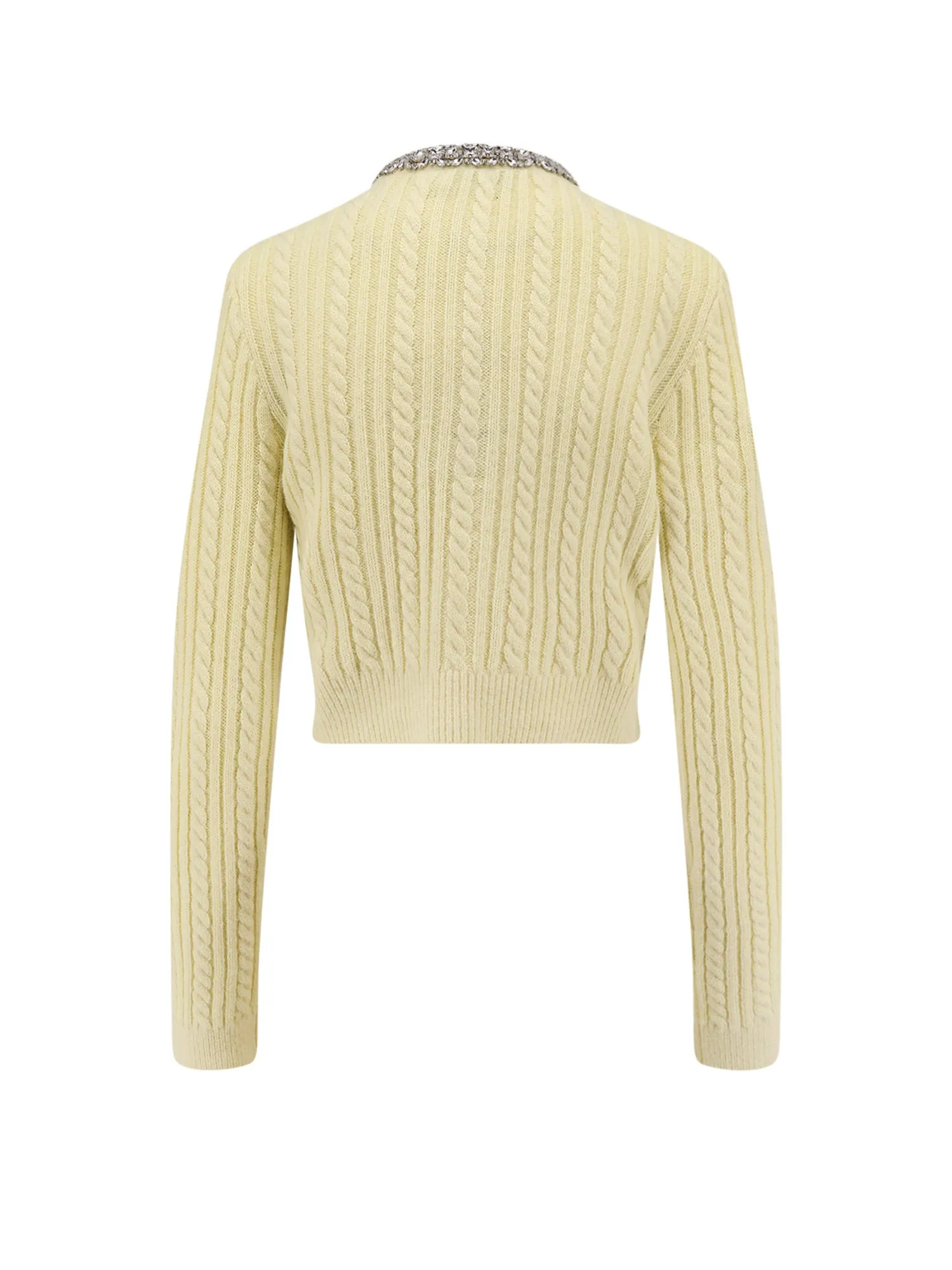 Wool Blend Cardigan With Rhinestones sold by Wanan Luxury product image thumbnail 2