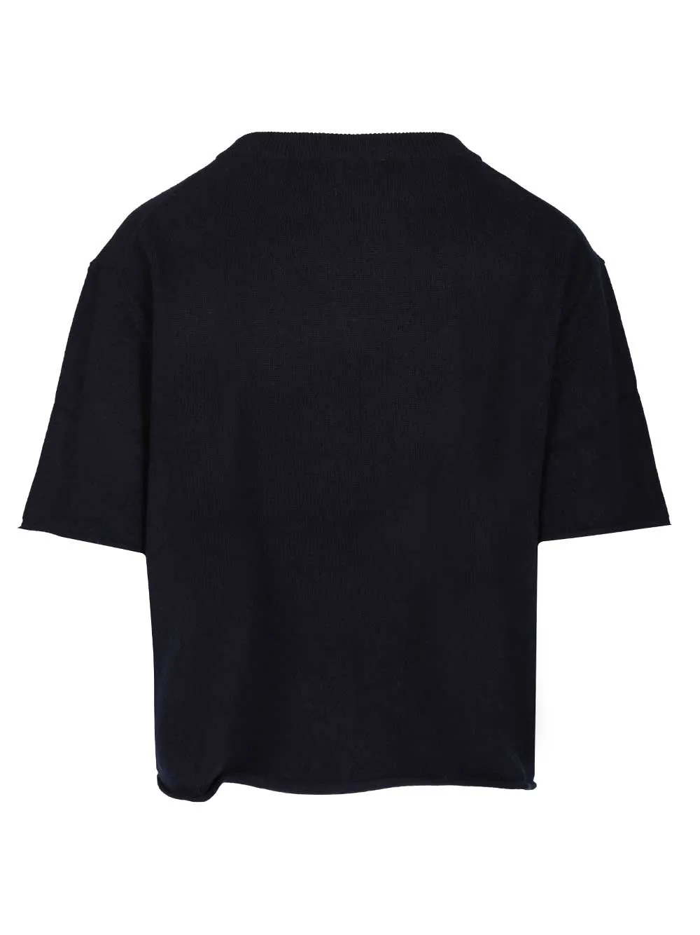 Short-Sleeved Cashmere Top Knitwear Blue sold by Wanan Luxury product image thumbnail 2