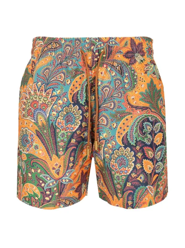 Swimsuit With Paisley Print Swimwear Multicolor sold by Wanan Luxury
