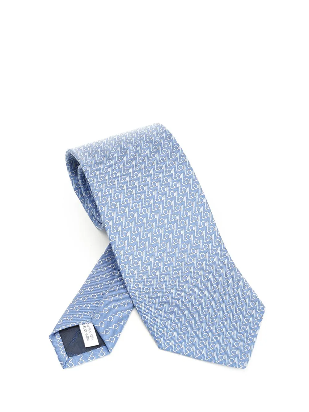 Writer Print Silk Tie Ties And Bow Ties Light Blue sold by Wanan Luxury