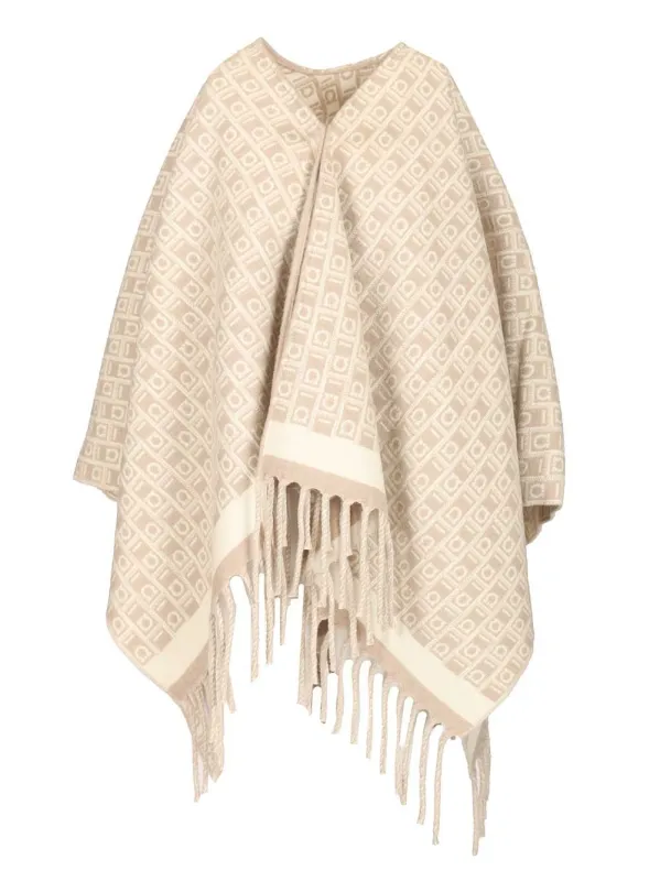 Monogram Scarves And Foulards Brown made by Salvatore Ferragamo