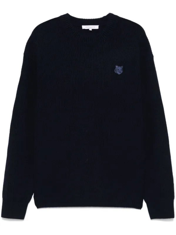 Bold Fox Head Patch Comfort Ribbed Jumper sold by Wanan Luxury