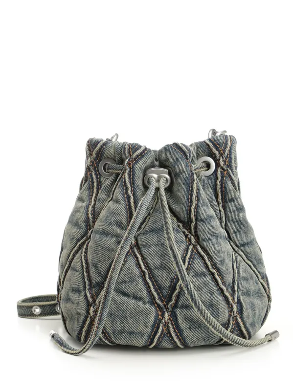 Charm-D S-Bucket Bag Crossbody Bags Blue sold by Wanan Luxury
