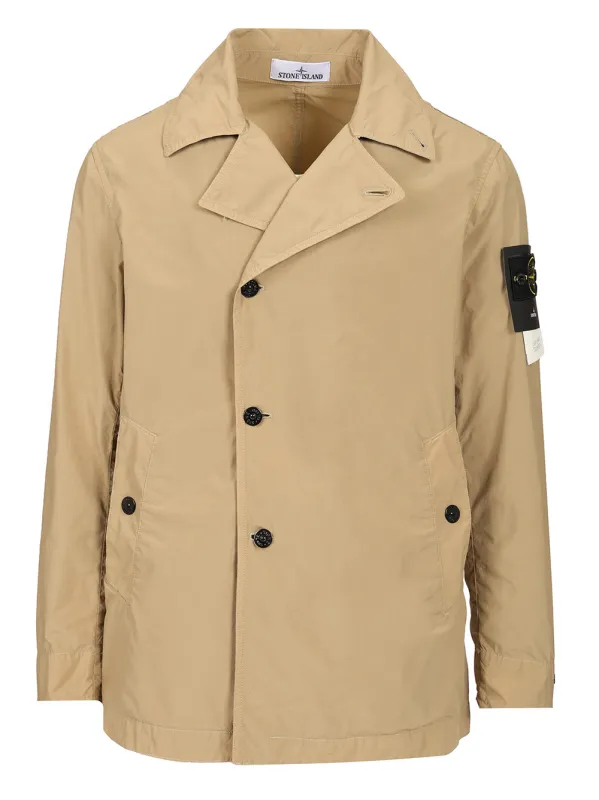 Short Nylon Trench Coat Coats Beige sold by Wanan Luxury