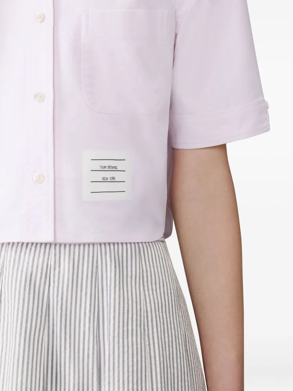 Cotton Cropped Shirt sold by Wanan Luxury product image thumbnail 5