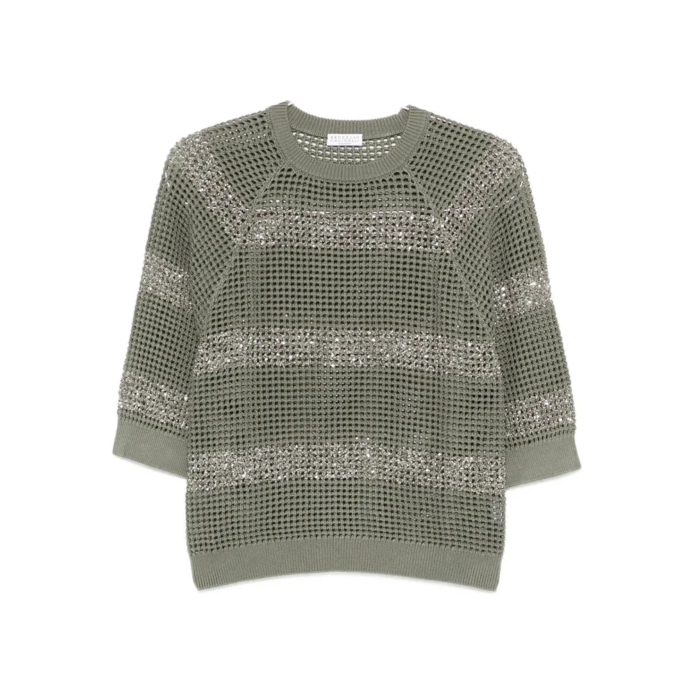 Sweaters Green/Silver sold by Wanan Luxury