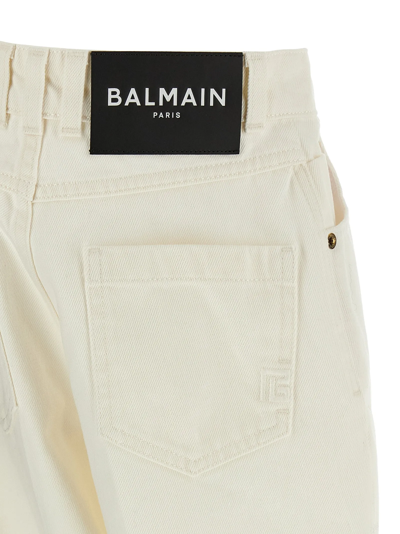 Embroidery Jeans White sold by Wanan Luxury product image thumbnail 4