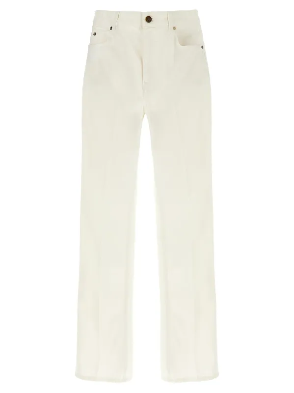 Embroidery Jeans White sold by Wanan Luxury