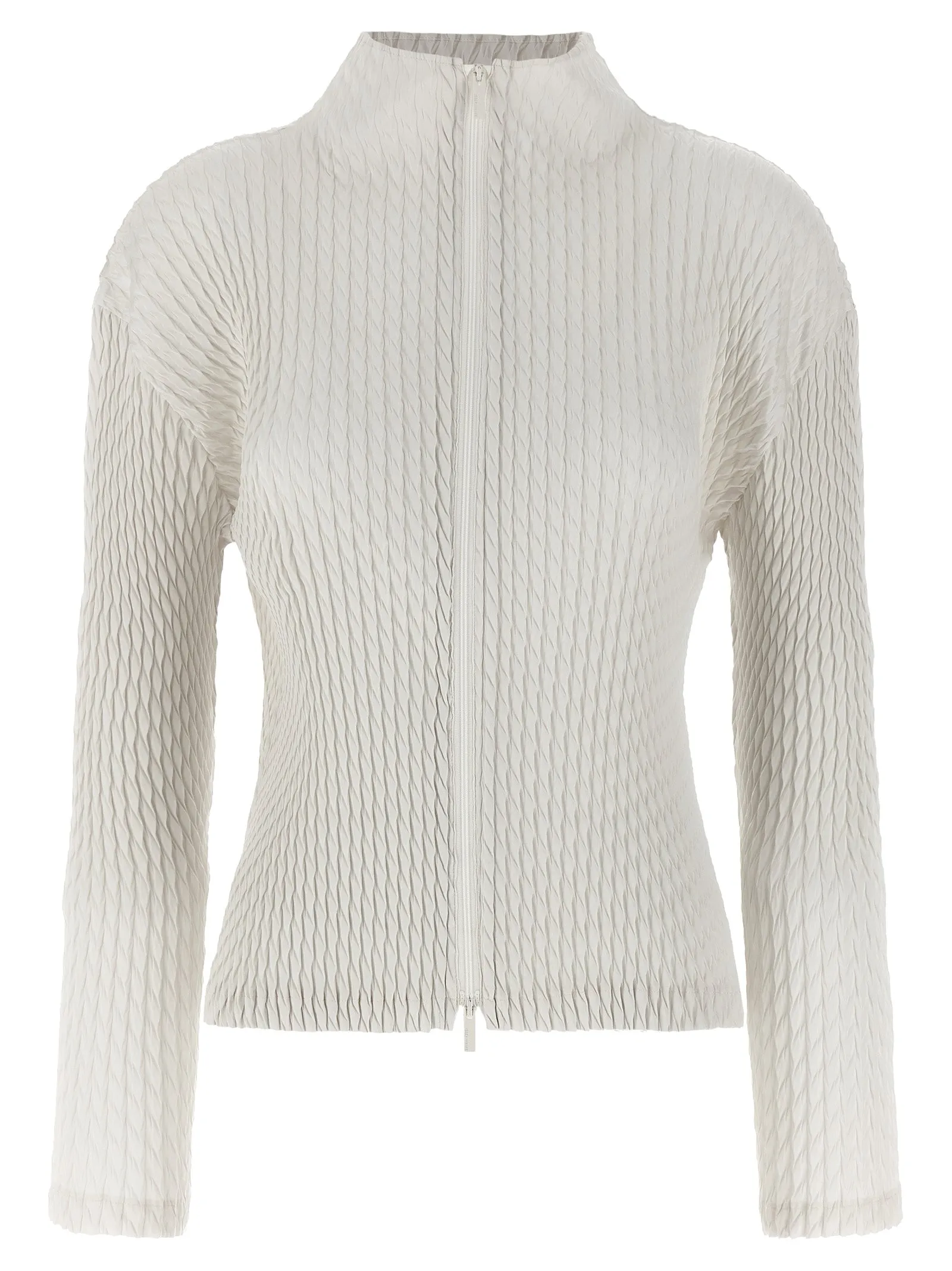 Sleek Pleats Sweaters And Cardigans White sold by Wanan Luxury