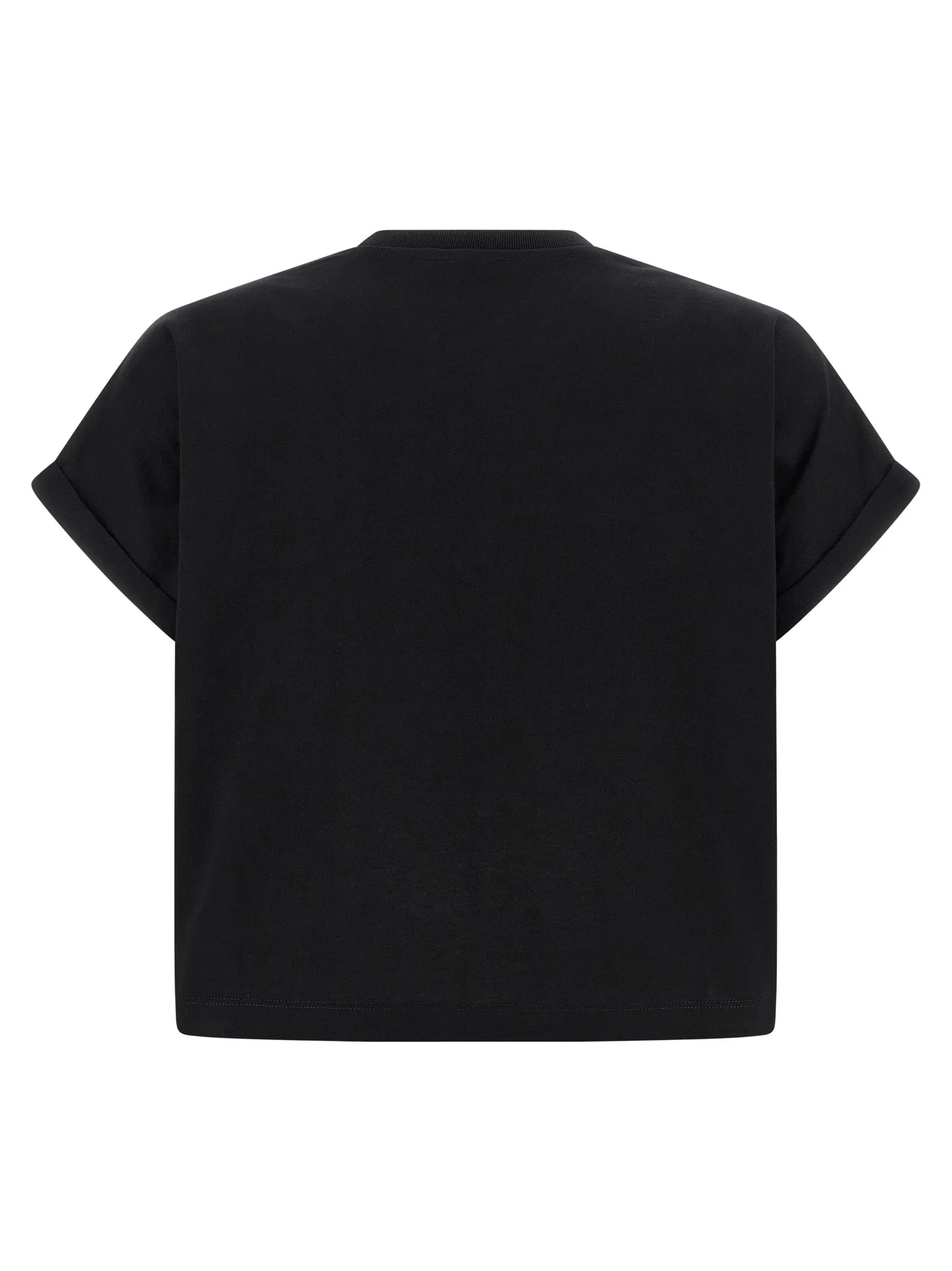 Cropped T-Shirt Black sold by Wanan Luxury product image thumbnail 2