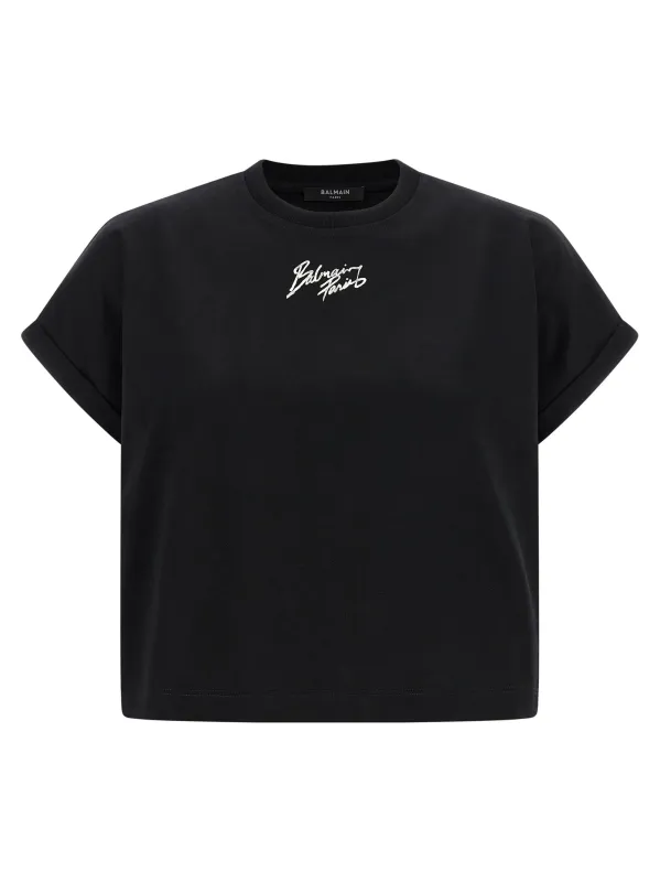 Cropped T-Shirt Black sold by Wanan Luxury