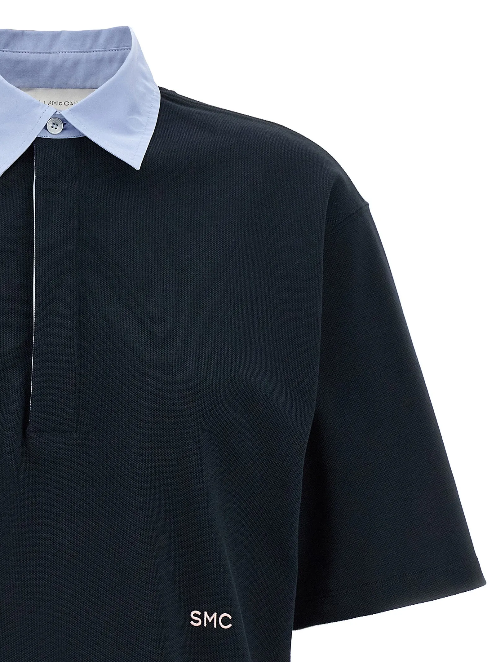 Cropped Piquet Polo Blue sold by Wanan Luxury product image thumbnail 3