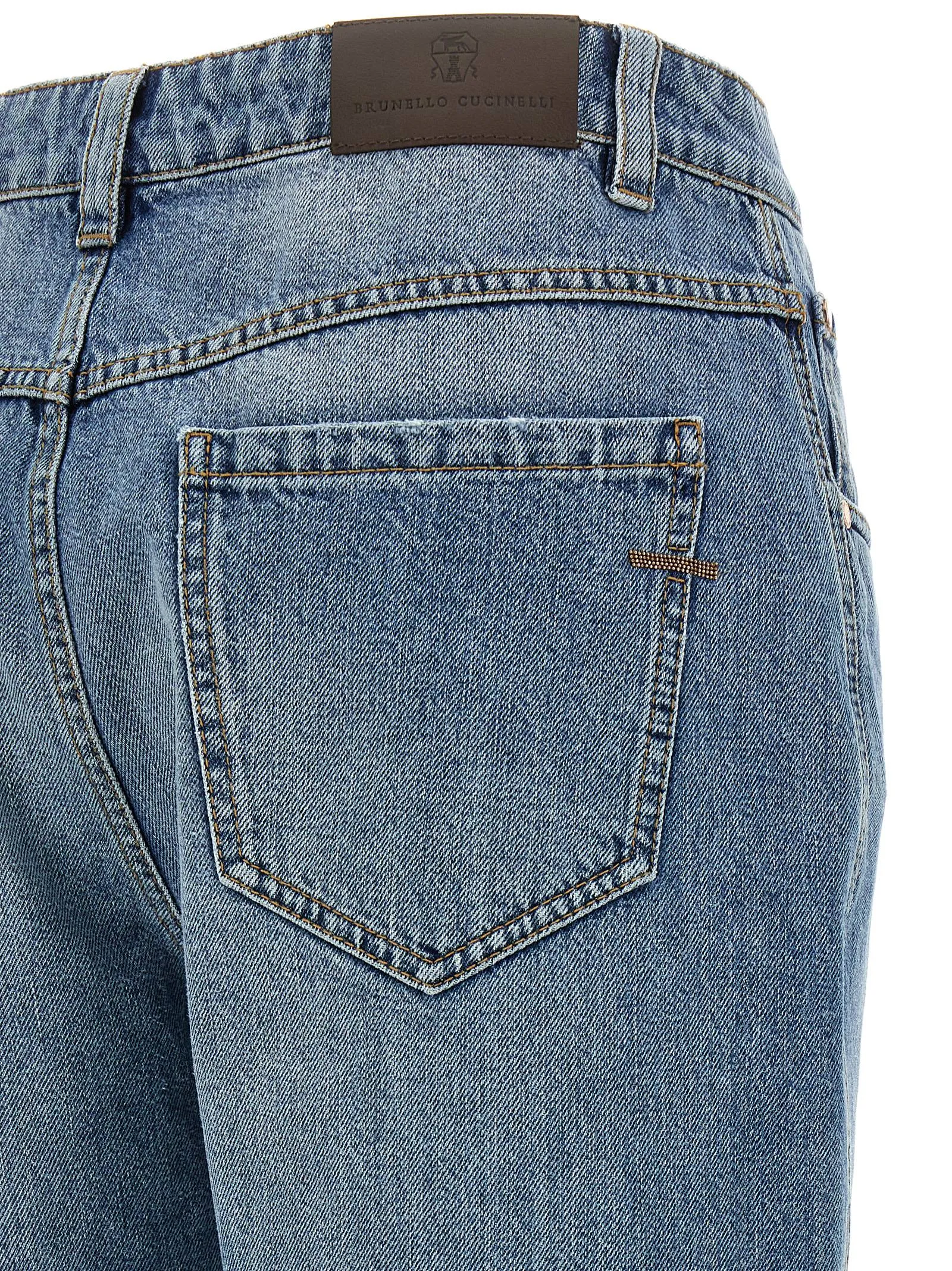 The Straight Leg Jeans Blue sold by Wanan Luxury product image thumbnail 4