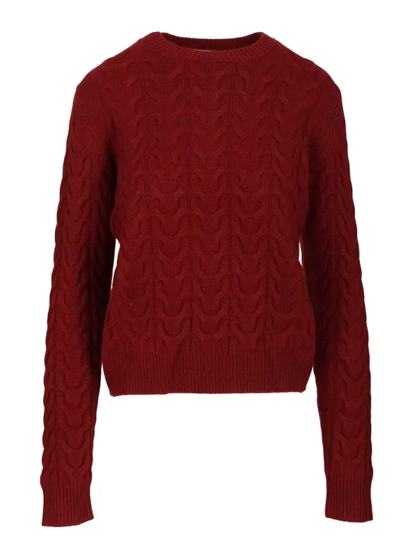 Slim Cashmere Sweater Knitwear Red sold by Wanan Luxury