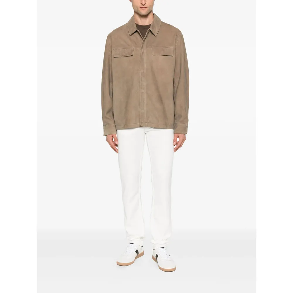 Leather Outerwears Brown sold by Wanan Luxury product image thumbnail 5