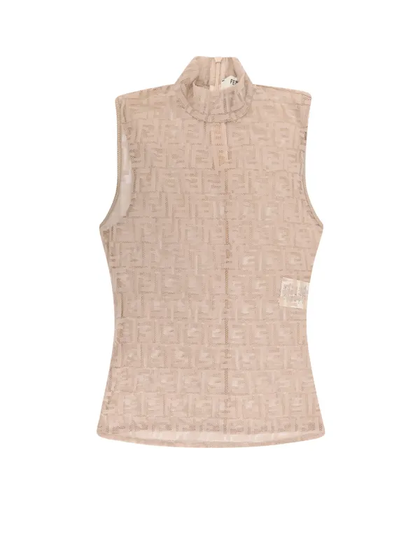 Ff Embroidered Jersey Top sold by Wanan Luxury