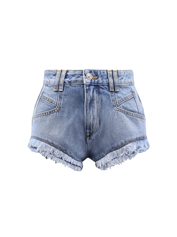 Eneidala Denim Shorts sold by Wanan Luxury