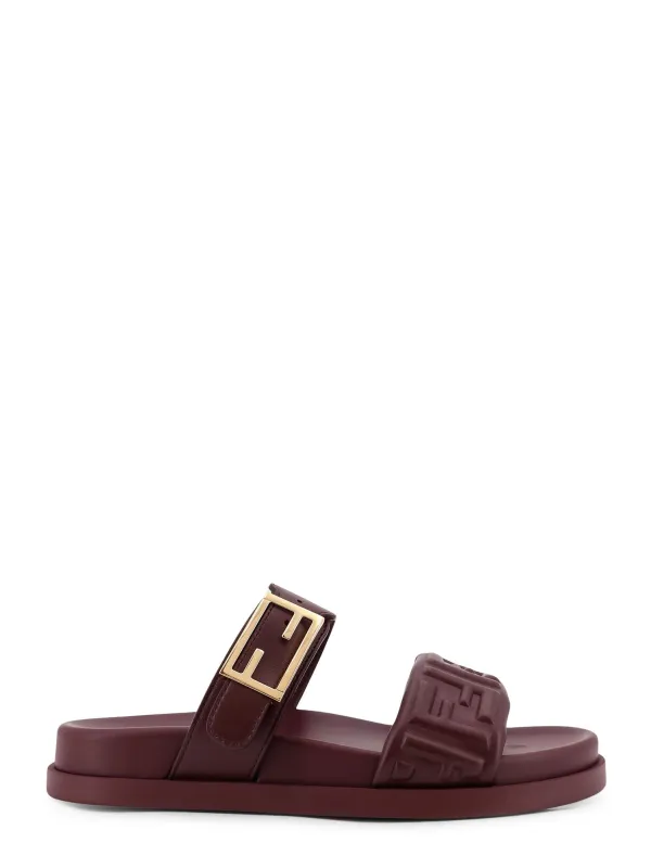 Fendi Feel Low Leather Sandals sold by Wanan Luxury