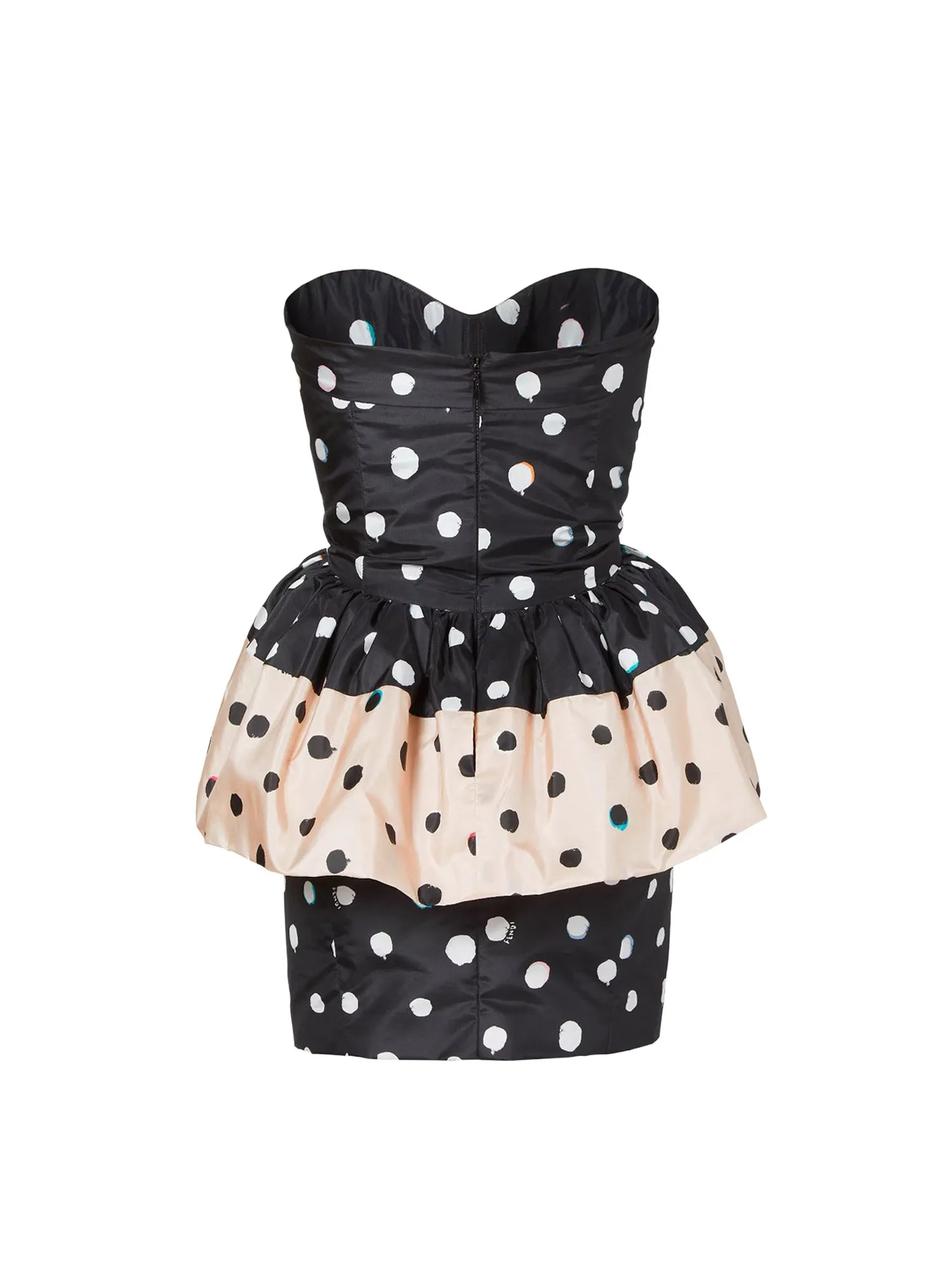 Falena Dots Taffeta' Bustier Dress sold by Wanan Luxury product image thumbnail 2