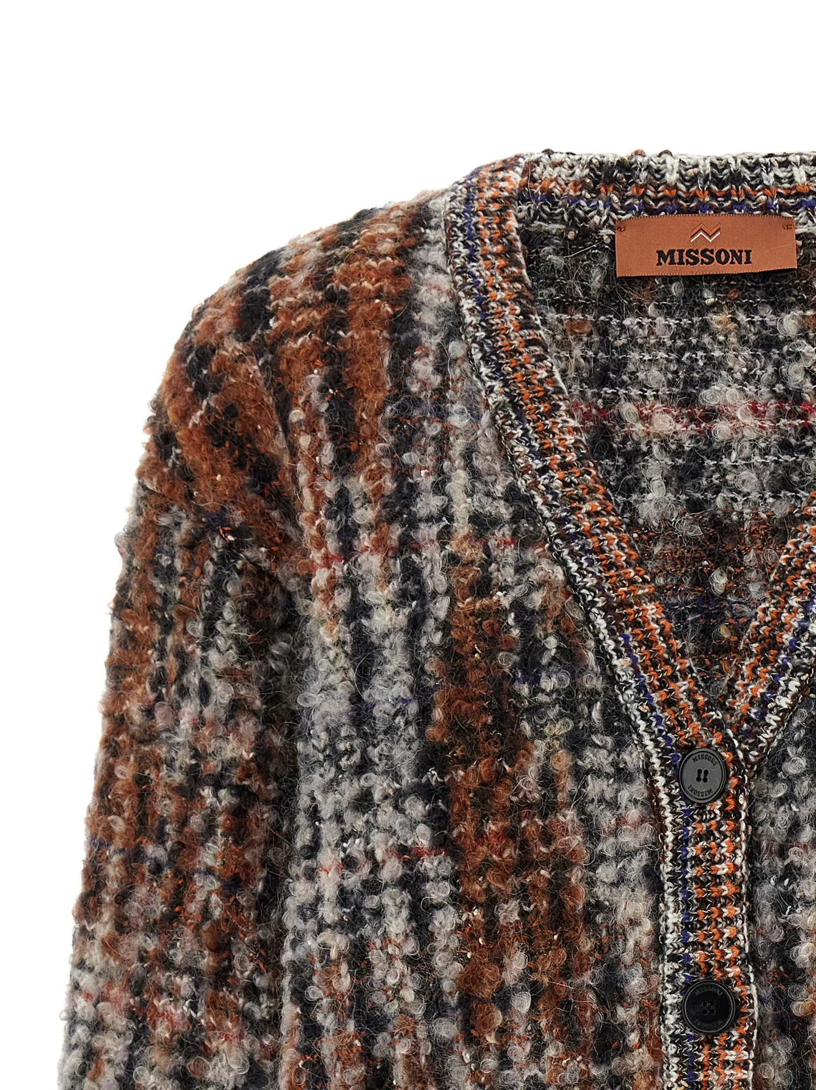 Bouclé Wool Cardigan Sweaters And Cardigans Multicolor sold by Wanan Luxury product image thumbnail 3