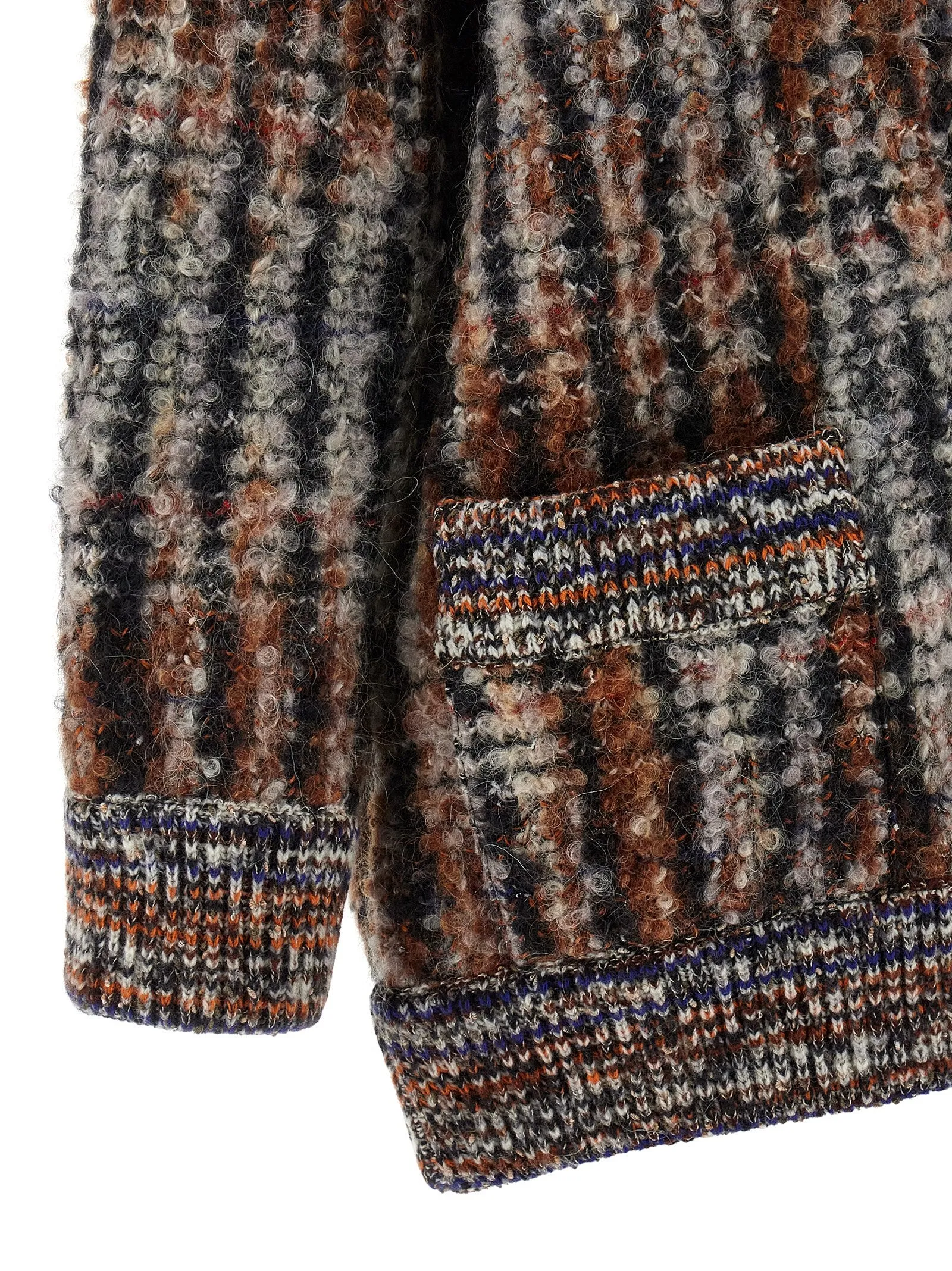 Bouclé Wool Cardigan Sweaters And Cardigans Multicolor sold by Wanan Luxury product image thumbnail 4