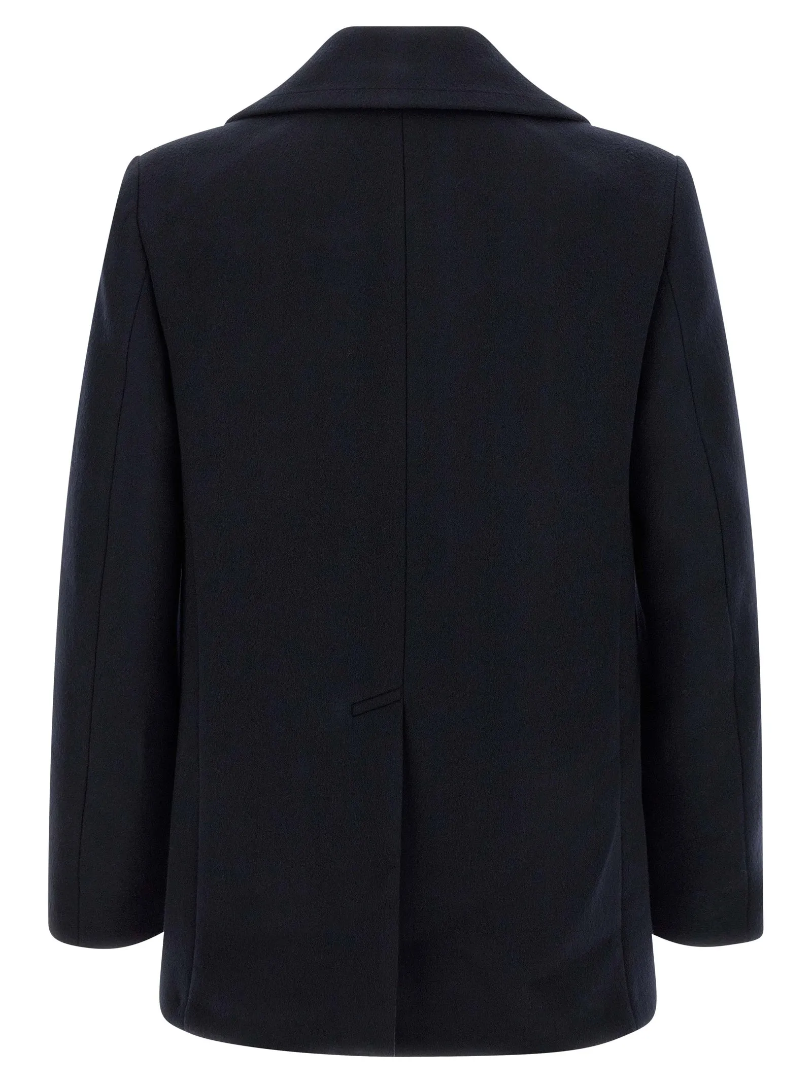 Double-Breasted Caban Coats And Trench Coats Blue sold by Wanan Luxury product image thumbnail 2