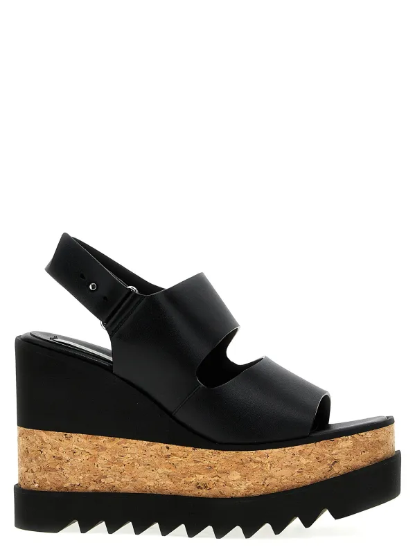 Sneak-Elyse Wedges Black sold by Wanan Luxury