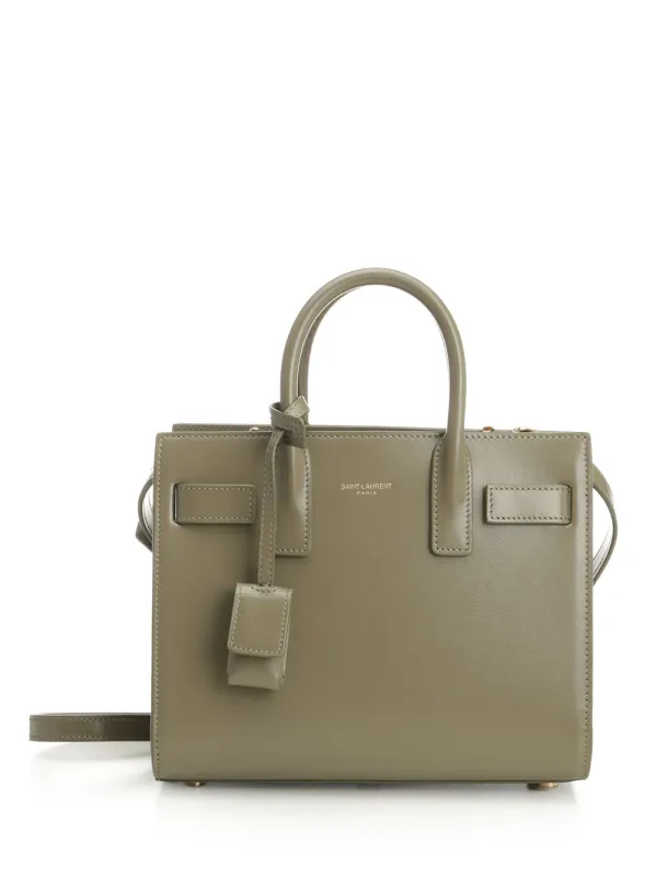 Nano Sac De Jour Small Leather Goods Beige made by Yves Saint Laurent