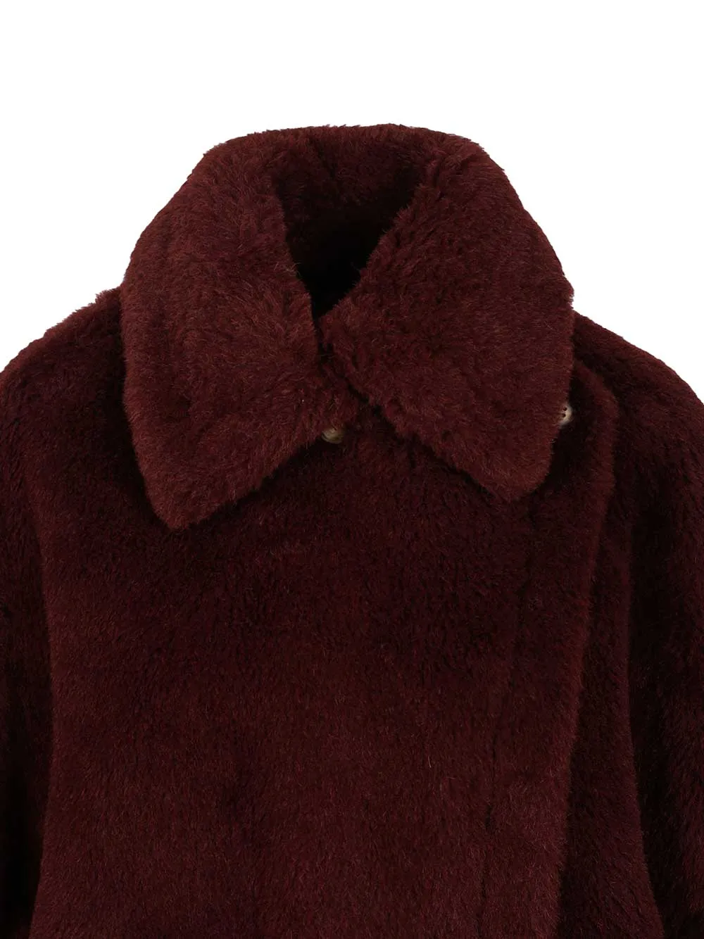 Alpaca And Wool Teddy Fabric Cape Scarves And Foulards Violet sold by Wanan Luxury product image thumbnail 5