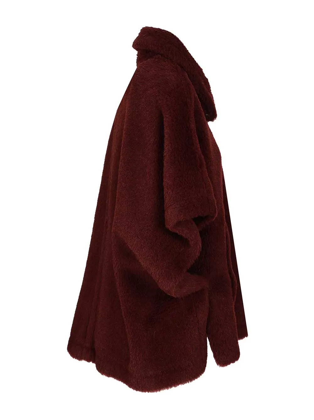 Alpaca And Wool Teddy Fabric Cape Scarves And Foulards Violet sold by Wanan Luxury product image thumbnail 3