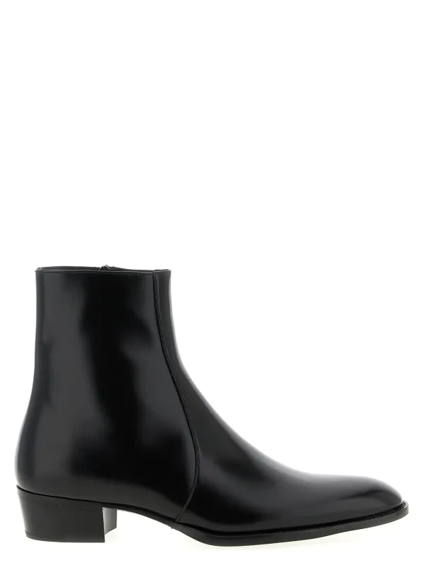 Roman Boots And Ankle Boots Black sold by Wanan Luxury