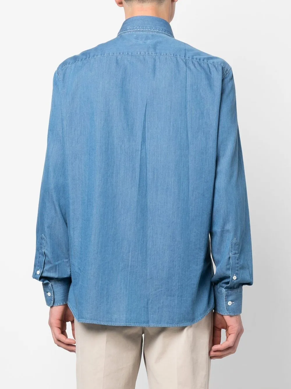 Denim Cotton Shirt sold by Wanan Luxury product image thumbnail 5