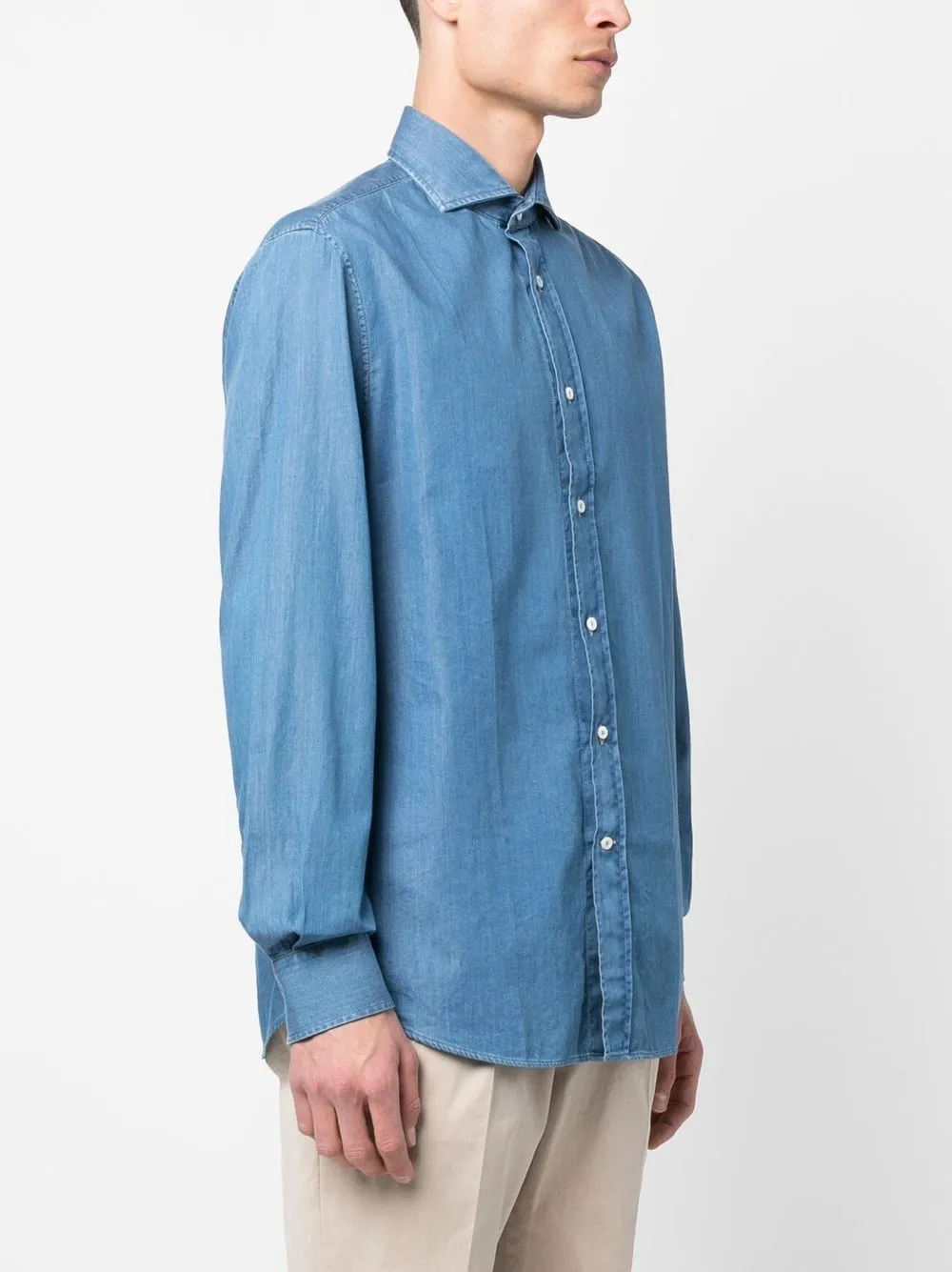 Denim Cotton Shirt sold by Wanan Luxury product image thumbnail 4