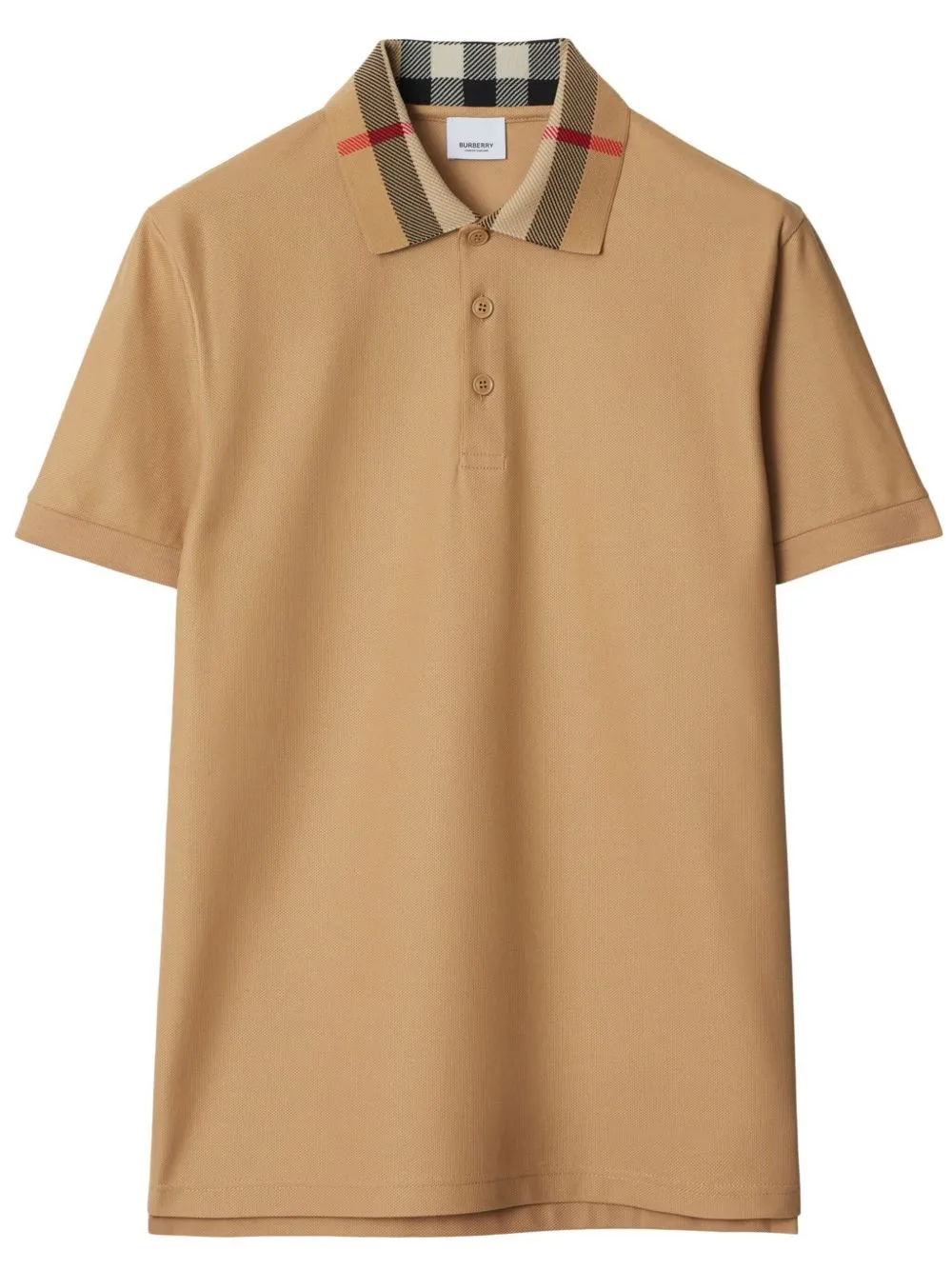 Check Collar Cotton Polo Shirt sold by Wanan Luxury