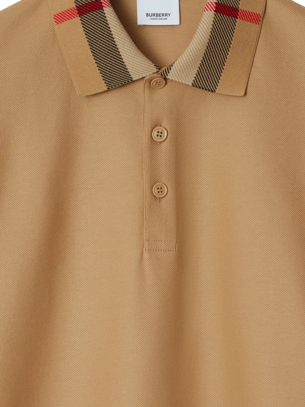 Check Collar Cotton Polo Shirt sold by Wanan Luxury product image thumbnail 2