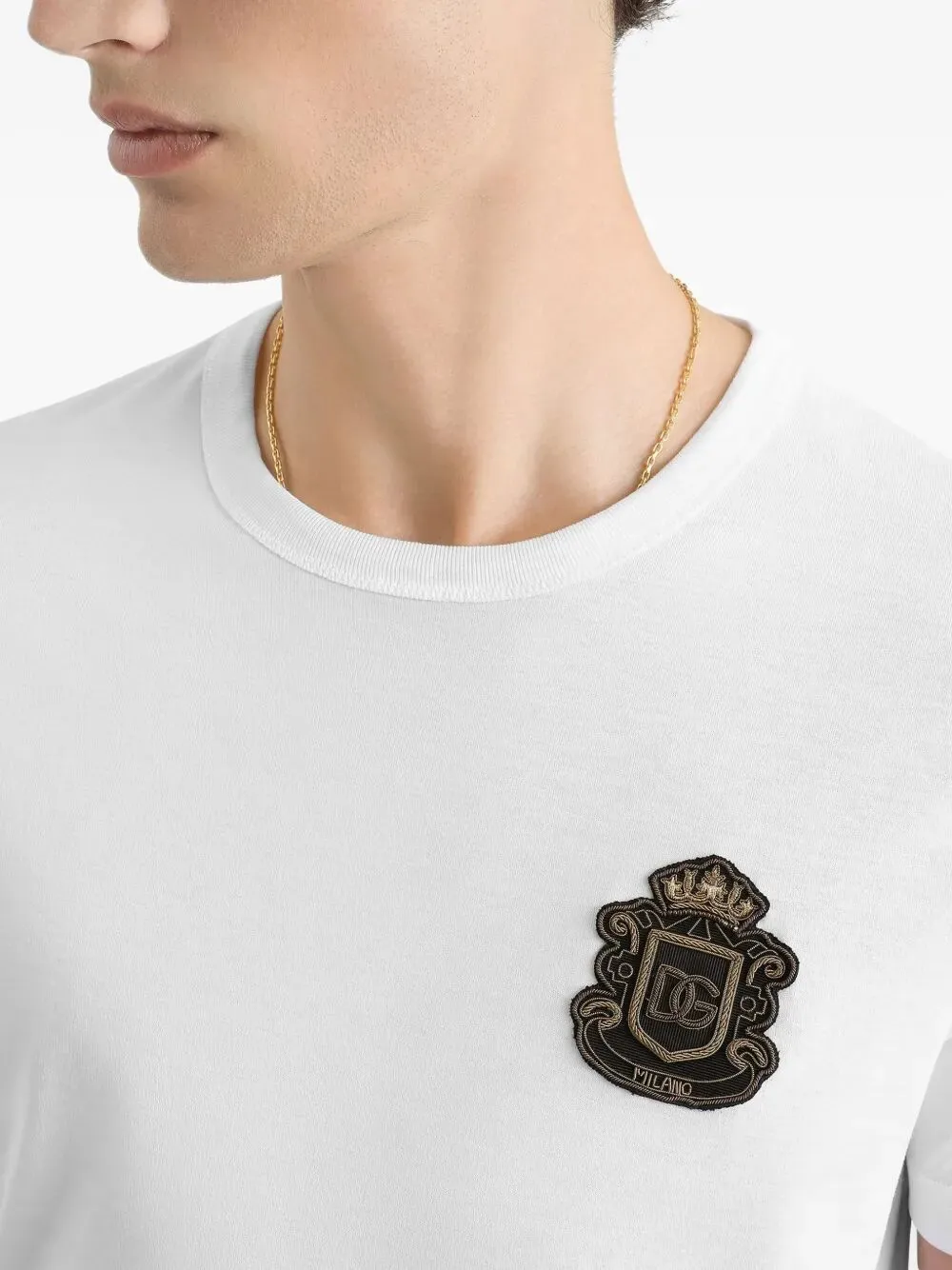Cotton T-Shirt With Logo Crest sold by Wanan Luxury product image thumbnail 2