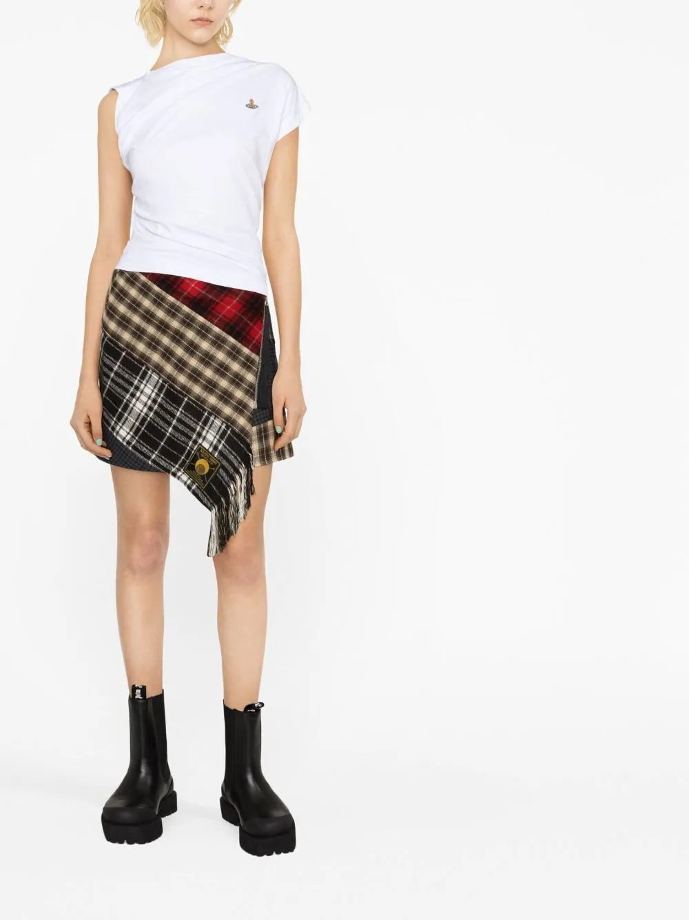 Hebo Draped Cotton Top sold by Wanan Luxury product image thumbnail 2