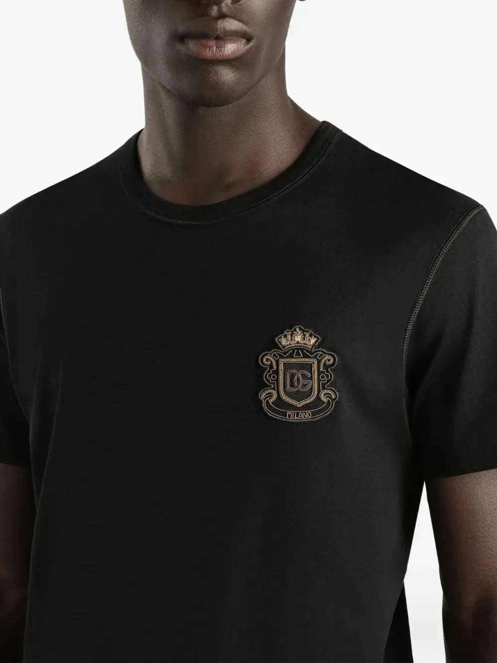 Cotton T-Shirt With Logo Crest sold by Wanan Luxury product image thumbnail 3