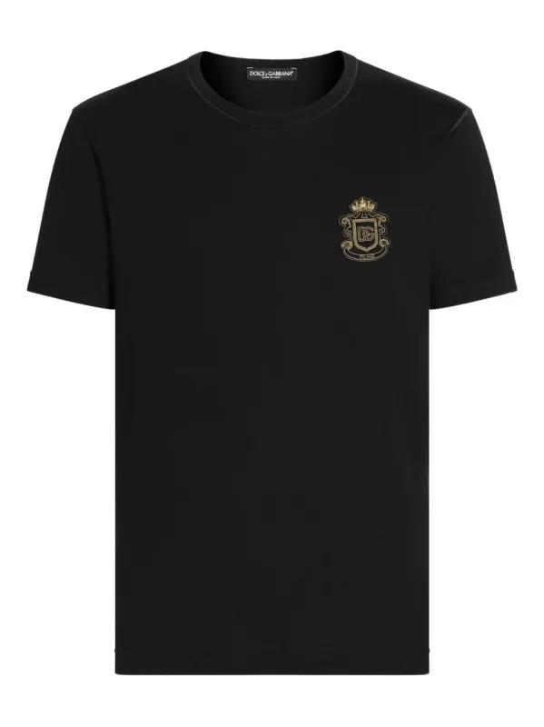 Cotton T-Shirt With Logo Crest sold by Wanan Luxury