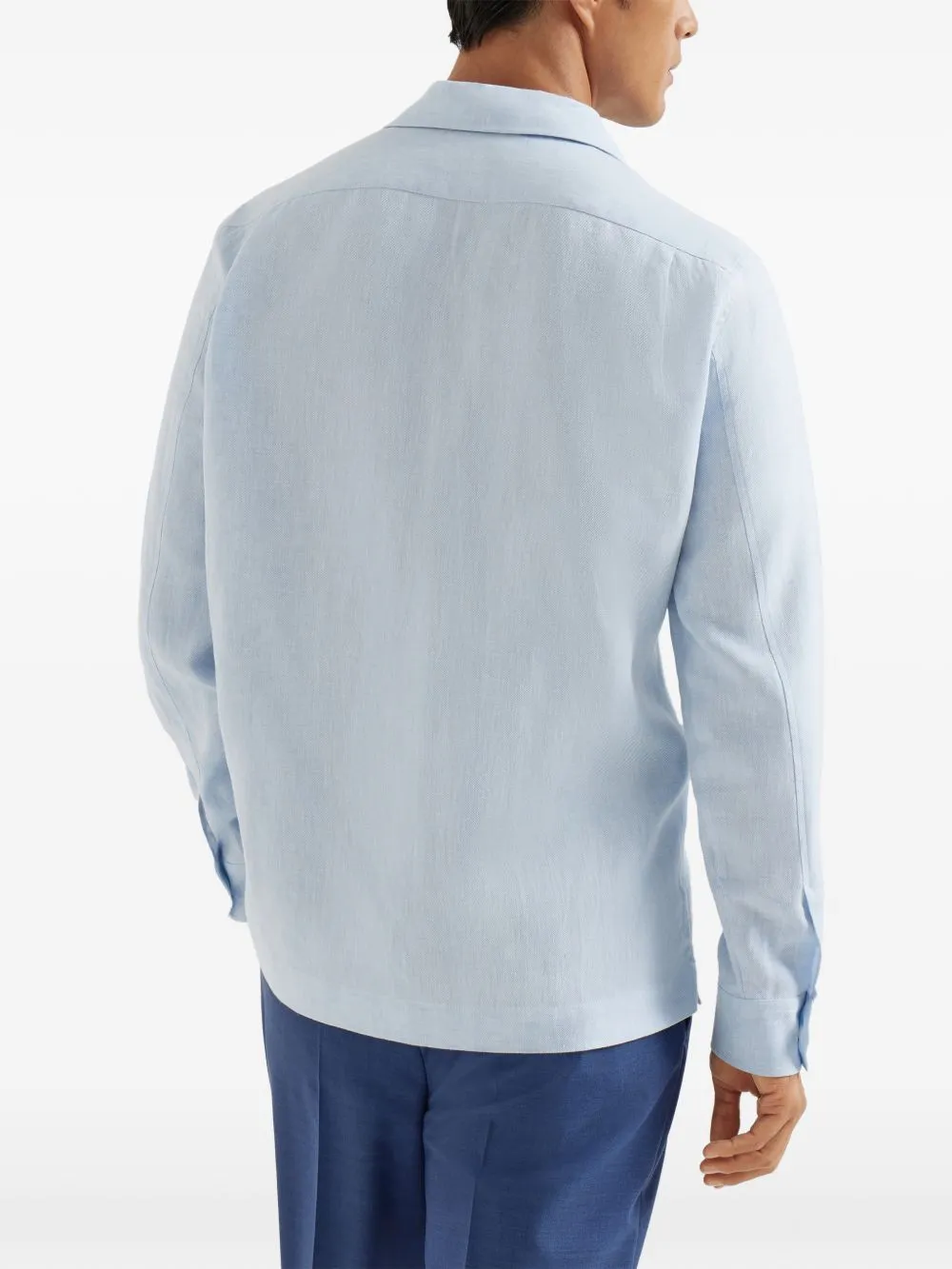 Linen And Cotton Blend Shirt sold by Wanan Luxury product image thumbnail 5