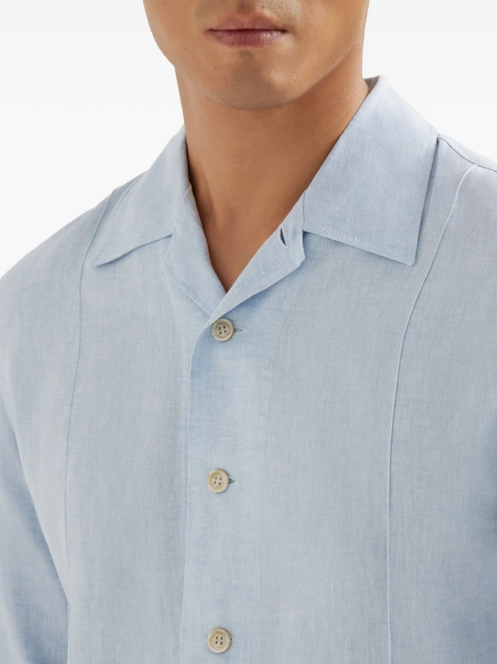 Linen And Cotton Blend Shirt sold by Wanan Luxury product image thumbnail 2